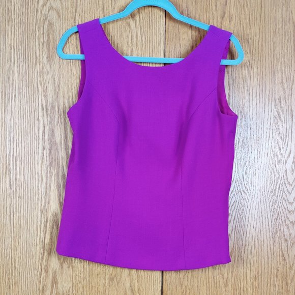 VINTAGE!!  Anne De Villers Paris Top - Fuchsia Pink - Picture 1 of 5